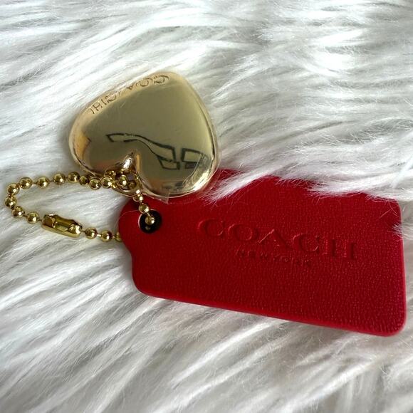 COACH Replacement Heart Metal & Hang Tag Bag - Picture 1 of 3